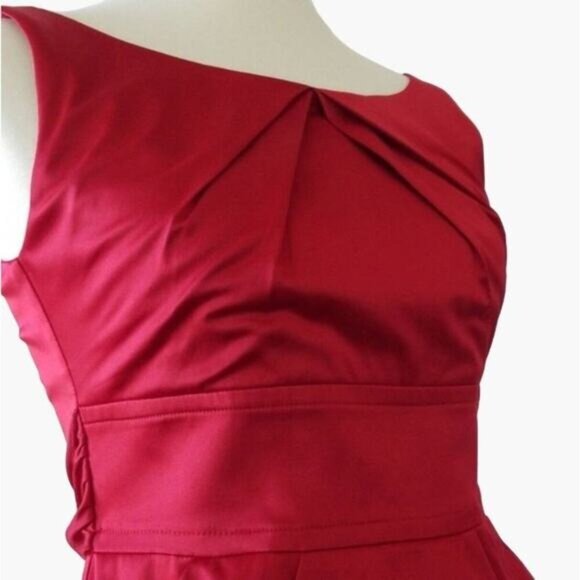 Teeze Me Red Cocktail Dress Juniors Size 9 Double Pokcets Multi Way Tie Excellen - Picture 8 of 10